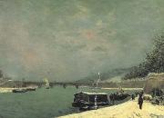 Paul Gauguin The Seine at the Pont d'lena,Snowy Weathe (mk07) Germany oil painting artist